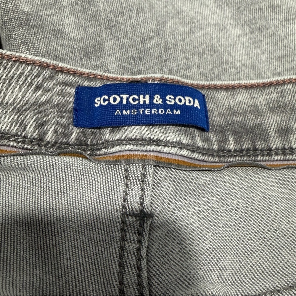 Scotch & Soda Light Gray Wash Denim Jeans Stretch Cotton Blend - Picture 7 of 9